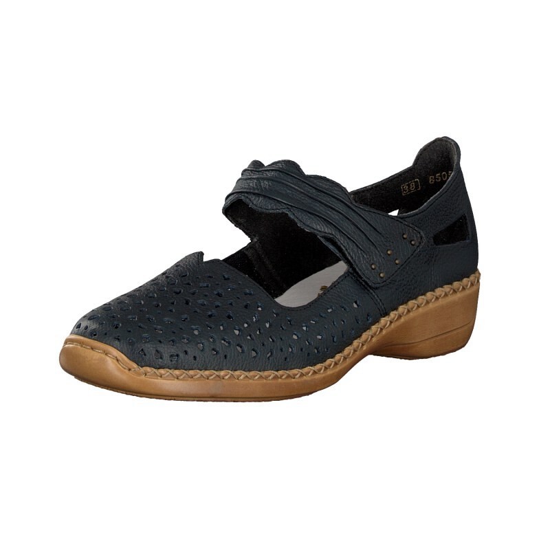 Slip On Rieker 41399-14 Para Mulher - Azuis